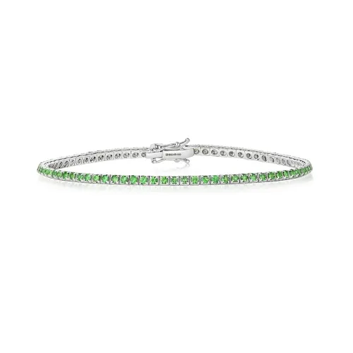 Tsavorite Bracelet 18ct w/gold 2.20ct Tsavorite 